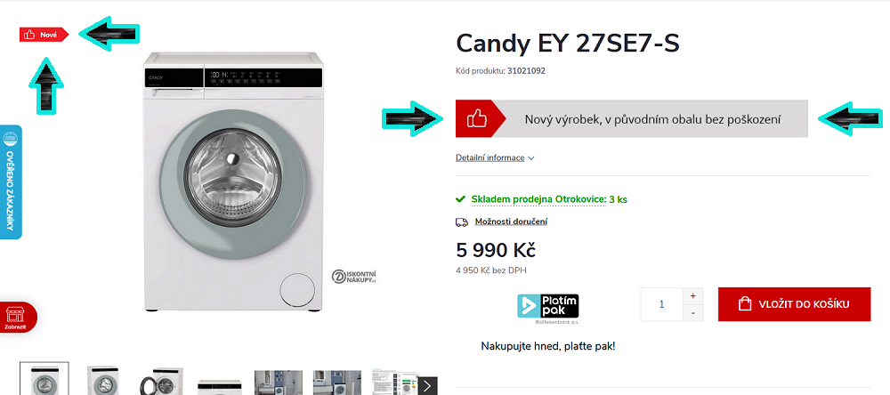 nové zboží náhled